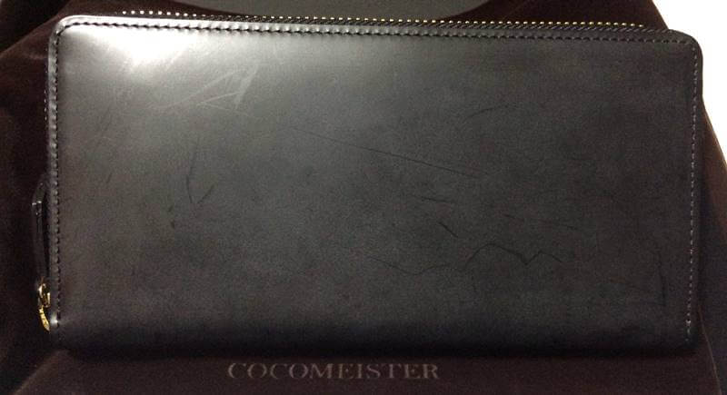 購入時のココマイスターのコードバン長財布